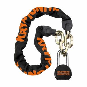KRYPTONITE zámek na kolo - MESSENGER - oranžová/černá obraz