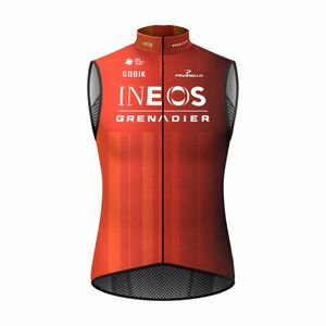 GOBIK Cyklistická vesta - PLUS 2.0 INEOS GRENADIERS 2024 - červená/oranžová 2XL obraz