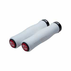 SRAM gripy - LOCKING GRIPS 129 mm - šedá/červená obraz