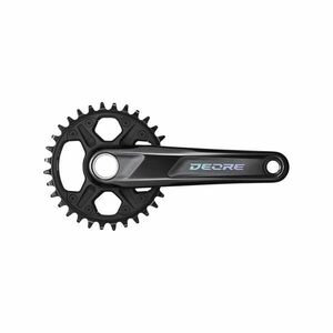 SHIMANO kliky s převodníkem - DEORE M6120 175mm 32 - černá obraz