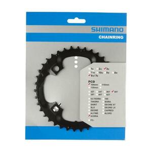 SHIMANO převodník - CHAINRING M361 38 - černá obraz