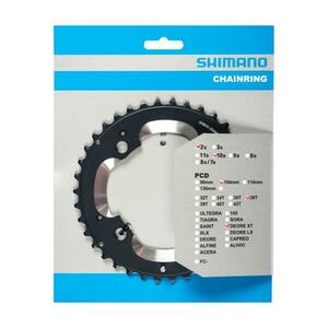 SHIMANO převodník - DEORE XT M785 38 - černá obraz