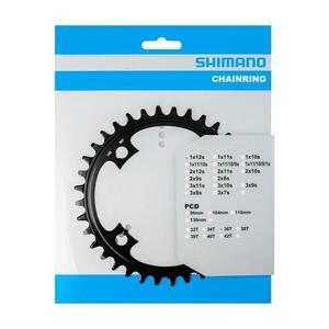 SHIMANO převodník - STEPS SM-CRE80 36 - černá obraz