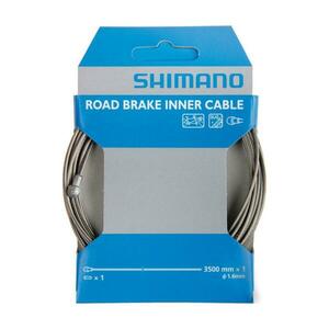 SHIMANO brzdové lanko - BRAKE CABLE ROAD 3500mmx1, 6mm - stříbrná obraz