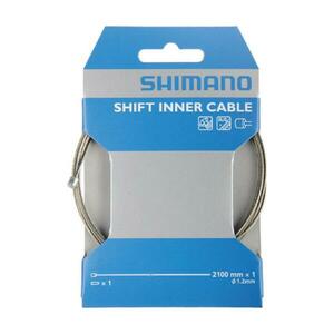SHIMANO řadící lanko - CABLE MTB/ROAD 1, 2x2100mm - stříbrná obraz