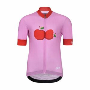 HOLOKOLO Cyklistický dres s krátkým rukávem - FRUIT - růžová/červená XS-125cm obraz
