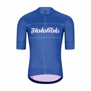 HOLOKOLO Cyklistický dres s krátkým rukávem - GEAR UP - modrá 2XL obraz