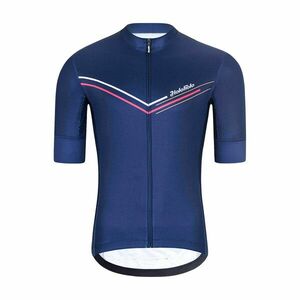 HOLOKOLO Cyklistický dres s krátkým rukávem - LEVEL UP - modrá XS obraz