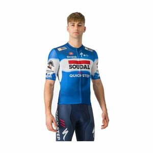 CASTELLI Cyklistický dres s krátkým rukávem - SOUDAL QUICK-STEP 2024 COMPETIZIONE 3 - modrá/bílá/červená 3XL obraz