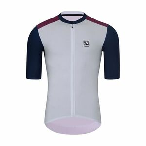 HOLOKOLO Cyklistický dres s krátkým rukávem - TECHNICAL - bordó/šedá 5XL obraz