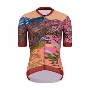 RIVANELLE Cyklistický dres s krátkým rukávem - FREE ELITE LADY LIMITED EDITION - oranžová/vícebarevná XL obraz