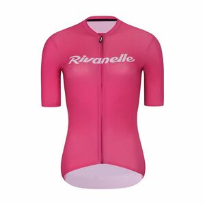 RIVANELLE Cyklistický dres s krátkým rukávem - DRAW UP - růžová 2XL obraz