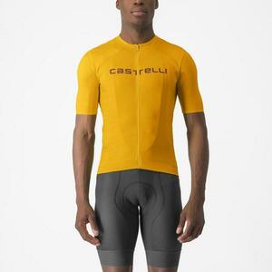 CASTELLI Cyklistický dres s krátkým rukávem - PROLOGO LITE - žlutá 3XL obraz