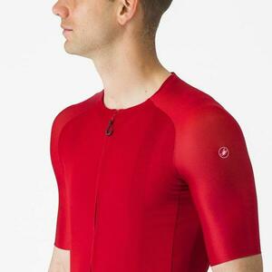 CASTELLI Cyklistický dres s krátkým rukávem - AERO RACE 7.0 - červená 2XL obraz