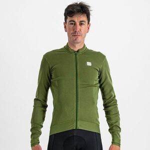 SPORTFUL Cyklistický dres s dlouhým rukávem zimní - MONOCROM THERMAL - zelená L obraz