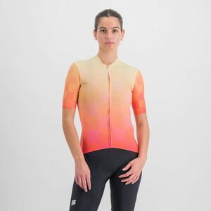 SPORTFUL Cyklistický dres s krátkým rukávem - ROCKET - oranžová/béžová L obraz
