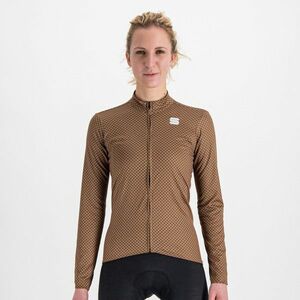 SPORTFUL Cyklistický dres s dlouhým rukávem zimní - CHECKMATE THERMAL - hnědá L obraz