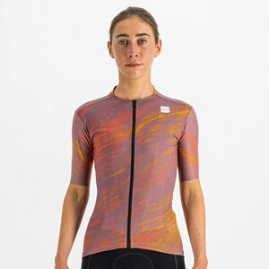 SPORTFUL Cyklistický dres s krátkým rukávem - CLIFF SUPERGIARA - fialová/oranžová XS obraz
