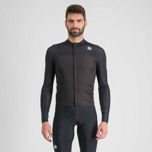 SPORTFUL Cyklistický dres s dlouhým rukávem zimní - BODYFIT PRO - černá/hnědá 2XL obraz