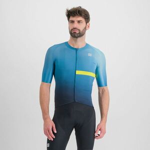 SPORTFUL Cyklistický dres s krátkým rukávem - BOMBER - modrá L obraz