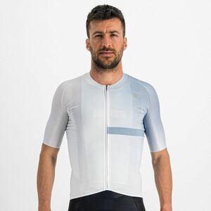 SPORTFUL Cyklistický dres s krátkým rukávem - BOMBER - bílá/šedá 2XL obraz