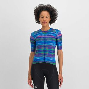 SPORTFUL Cyklistický dres s krátkým rukávem - GLITCH BOMBER - modrá S obraz