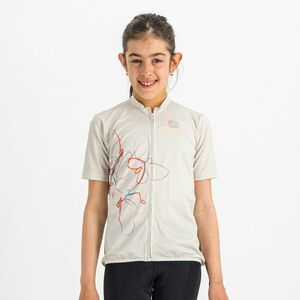 SPORTFUL Cyklistický dres s krátkým rukávem - CHECKMATE - bílá 12Y obraz