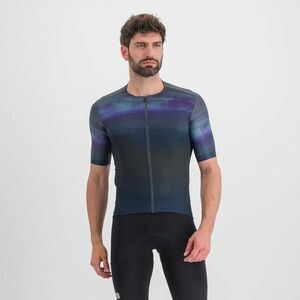 SPORTFUL Cyklistický dres s krátkým rukávem - FLOW SUPERGIARA - modrá/černá L obraz