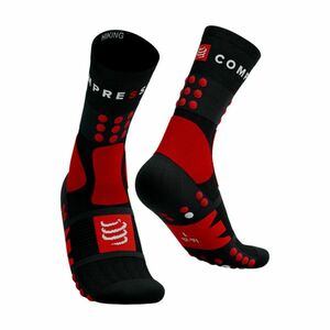 COMPRESSPORT Cyklistické ponožky klasické - HIKING - červená/černá 35-38 obraz