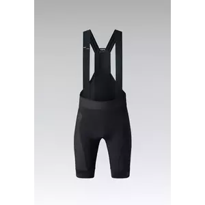 GOBIK Cyklistické kalhoty krátké s laclem - ABSOLUTE 6.0 K10 - černá M obraz