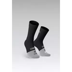 GOBIK Cyklistické ponožky klasické - LIGHTWEIGHT 2.0 - černá/šedá S obraz