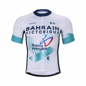 BONAVELO Cyklistický dres s krátkým rukávem - BAHRAIN VICTORIOUS 2025 - bílá/světle zelená 5XL obraz