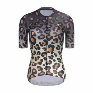 RIVANELLE Cyklistický dres s krátkým rukávem - WILDCAT - hnědá/černá L obraz