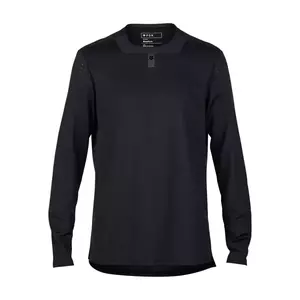 FOX Cyklistický dres s dlouhým rukávem letní - DEFEND - černá 2XL obraz