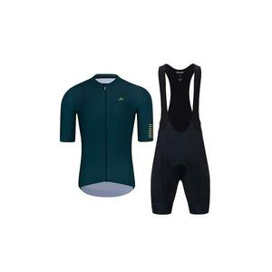 HOLOKOLO Cyklistický krátký dres a krátké kalhoty - VICTORIOUS GOLD - zelená/černá obraz