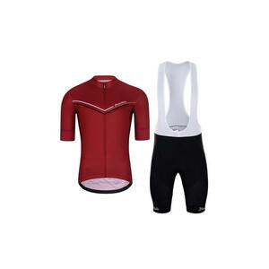 HOLOKOLO Cyklistický krátký dres a krátké kalhoty - LEVEL UP - červená/černá obraz