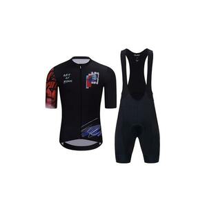 HOLOKOLO Cyklistický krátký dres a krátké kalhoty - SKETCH - červená/černá obraz