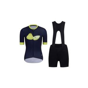 RIVANELLE Cyklistický krátký dres a krátké kalhoty - FRUIT LADY - černá/modrá obraz