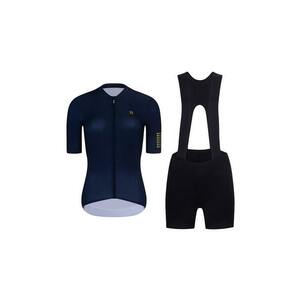 RIVANELLE Cyklistický krátký dres a krátké kalhoty - VICTORIOUS GOLD LADY - černá/modrá obraz