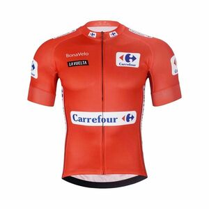 BONAVELO Cyklistický dres s krátkým rukávem - LA VUELTA - červená 5XL obraz
