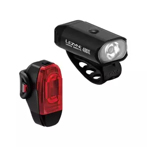 LEZYNE set světel - MINI DRIVE 400XL / KTV DRIVE+ PAIR - černá obraz