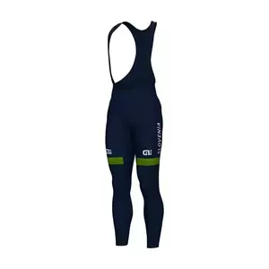 ALÉ Cyklistické kalhoty dlouhé s laclem - SLOVENIAN FEDERATION PRIME 2024 - modrá/zelená 2XL obraz