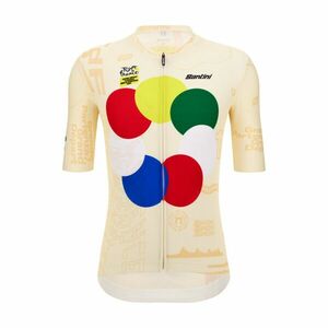 SANTINI Cyklistický dres s krátkým rukávem - TDF GRAND DÉPART - vícebarevná 3XL obraz