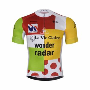 BONAVELO Cyklistický dres s krátkým rukávem - 1985 LA VIE CLAIRE TDF - vícebarevná 3XL obraz