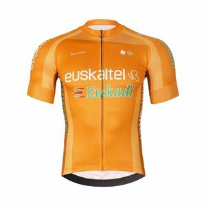 BONAVELO Cyklistický dres s krátkým rukávem - EUSKALTEL-EUSKADI - oranžová 3XL obraz