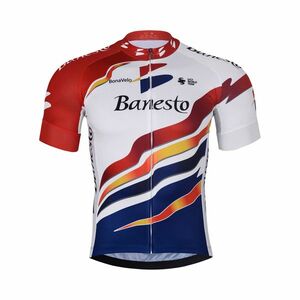 BONAVELO Cyklistický dres s krátkým rukávem - 1996 BANESTO - modrá/bílá/červená 4XL obraz