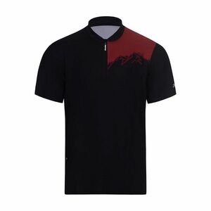 HOLOKOLO Cyklistický dres s krátkým rukávem - ADVENTURE - černá/červená S obraz