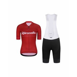 RIVANELLE Cyklistický krátký dres a krátké kalhoty - GEAR UP - černá/bílá obraz