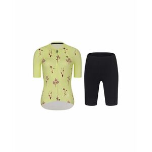 RIVANELLE Cyklistický krátký dres a krátké kalhoty - METTLE LADY - černá/žlutá obraz