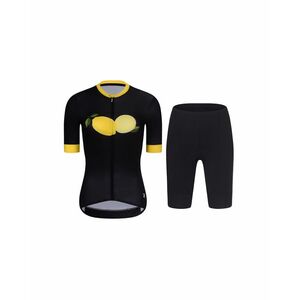 RIVANELLE Cyklistický krátký dres a krátké kalhoty - FRUIT LADY - žlutá/černá obraz